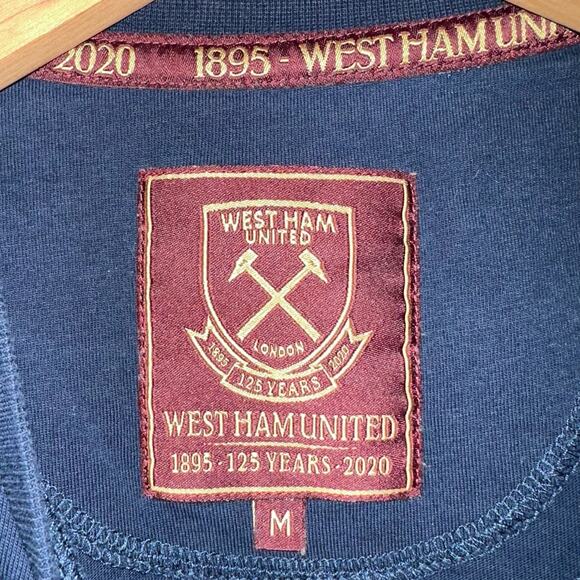 SOLD 💕West Ham United 125 Year Commemorative Soccer Short Sleeve T-Shirt - Picture 2 of 8